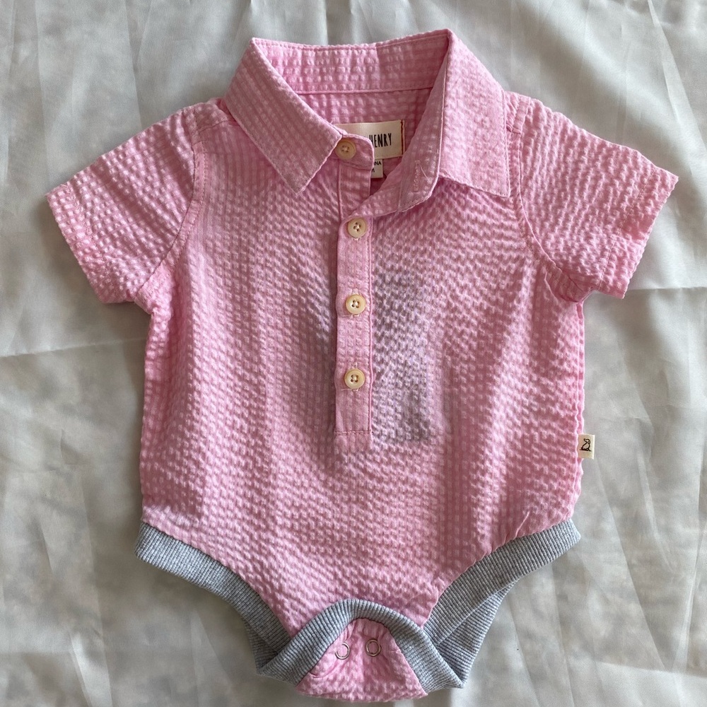 Pink Button Down Shirt for Kids